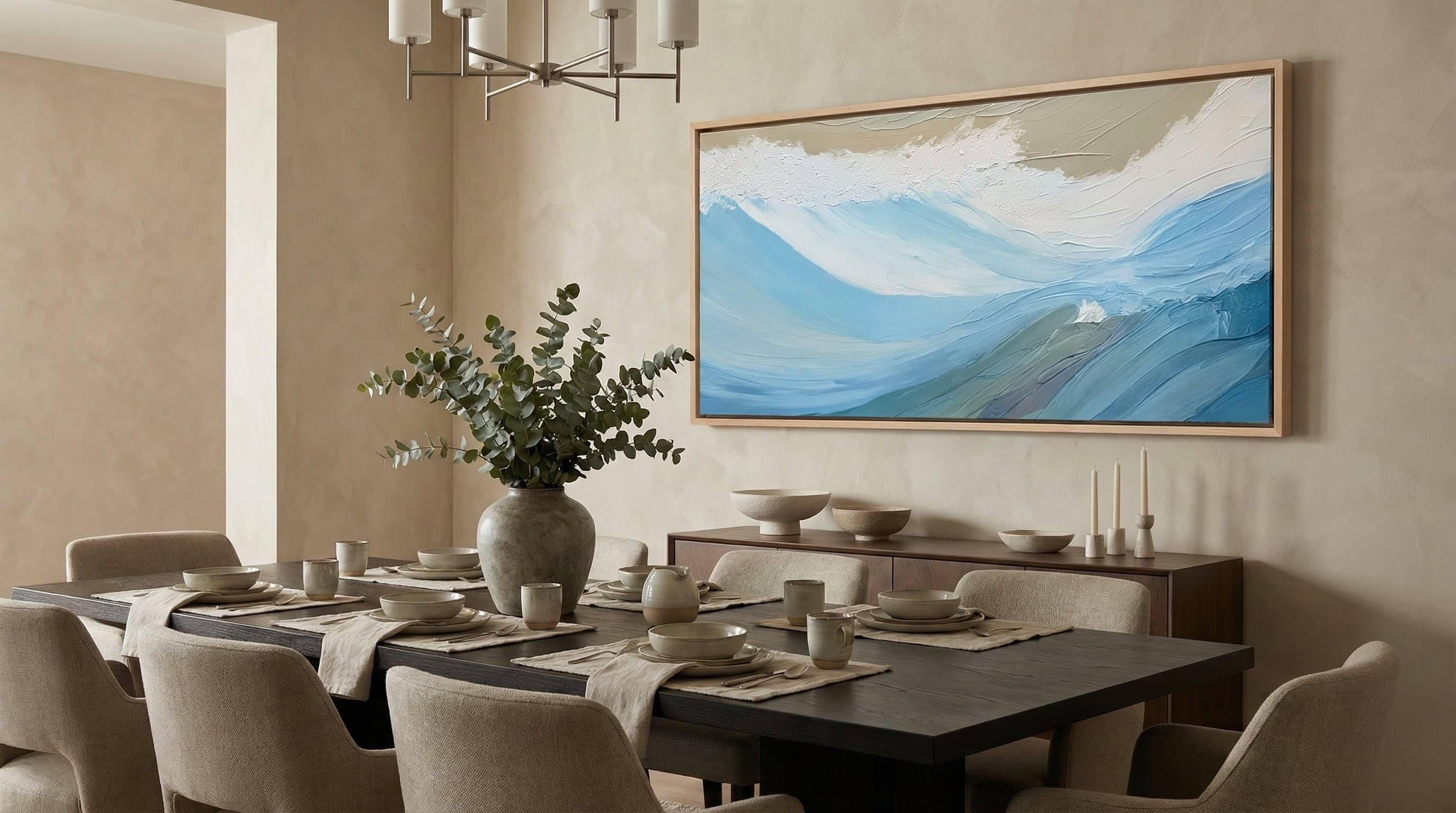 Floating frame in hard maple